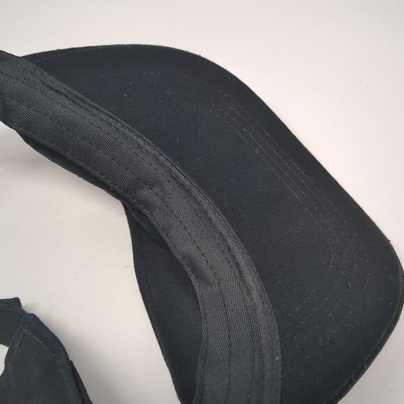 Jim Beam Black Strapback Visor Hat Black One Size Adjustable Outdoor - Picture 8 of 10